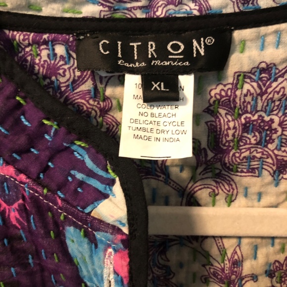 Citron Kantha Quilt Jacket - Picture 7 of 7